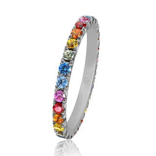 Vorsteckring Your Passion Color mit Saphiren in Tantal
