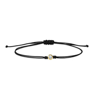 Armband Schwarz mit Brillant