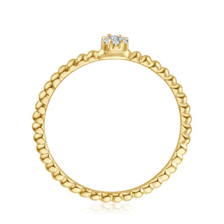 Verlobungsring Beloved mit 7 Brillanten im Bouquet in Gelbgold