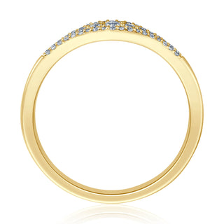 Verlobungsring Calmly mit 45 Brillanten 0,20 ct in Gelbgold