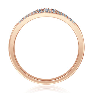 Verlobungsring Calmly mit 45 Brillanten 0,20 ct in Rotgold