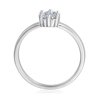 Verlobungsring Charming mit Brillanten im Bouquet 0,30 ct in Weißgold