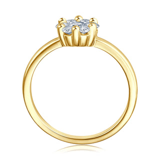 Verlobungsring Charming mit Brillanten im Bouquet 0,50 ct in Gelbgold