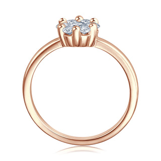 Verlobungsring Charming mit Brillanten im Bouquet 0,50 ct in Rotgold
