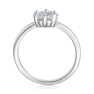 Verlobungsring Charming mit Brillanten im Bouquet 0,50 ct in Weißgold