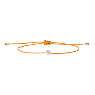 Armband Arancione mit Herz und Brillant