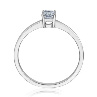 Verlobungsring Stunning mit Emerald-Cut-Diamant 0,50 ct in Weißgold