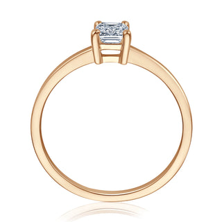 Verlobungsring Stunning mit Emerald-Cut-Diamant 0,70 ct in Roségold