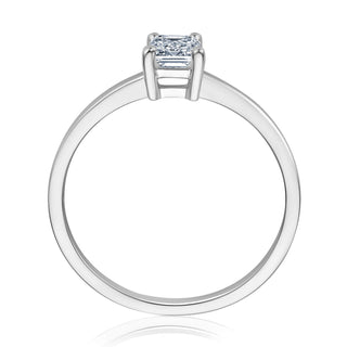 Verlobungsring Stunning mit Emerald-Cut-Diamant 0,70 ct in Weißgold