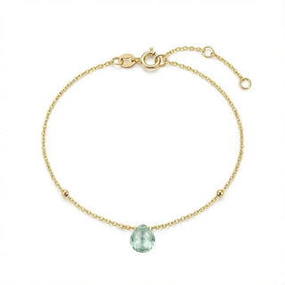 Armband Tropfen mit Prasiolith in Gelbgold 585 – SAINT RIOT