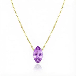 Kette Marquise mit Amethyst in Gelbgold 585 – SAINT RIOT