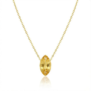 Kette Marquise mit Citrin in Gelbgold 585 – SAINT RIOT
