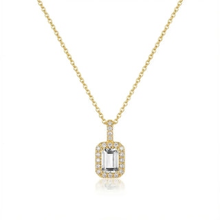 Kette Emerald Cut mit Diamant