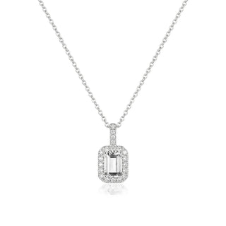 Kette Emerald Cut mit Diamant