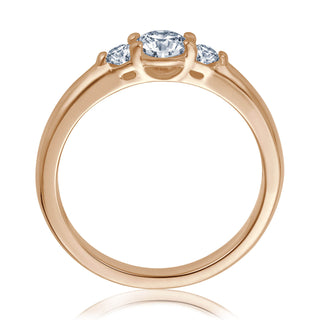 Verlobungsring Trinity mit drei Brillanten 0,50 ct in Roségold