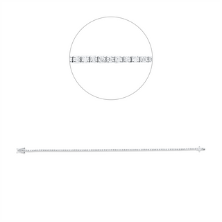 Tennisarmband mit Brillanten ca. 0,90 ct in Weißgold 750