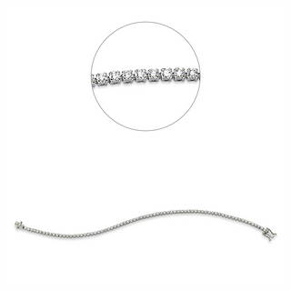 Tennisarmband mit Brillanten ca. 2,96 ct in Weißgold 750