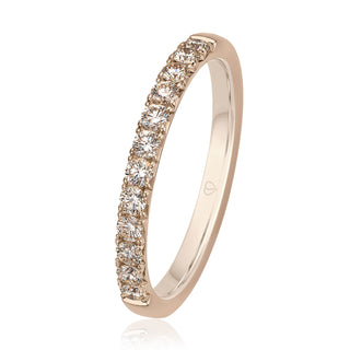 Vorsteckring mit Cashmere Brown Brillanten in Ambridge Gold 585