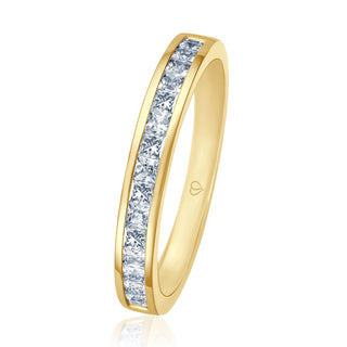 Vorsteckring My Candid mit Diamanten im Princess Cut in Gelbgold