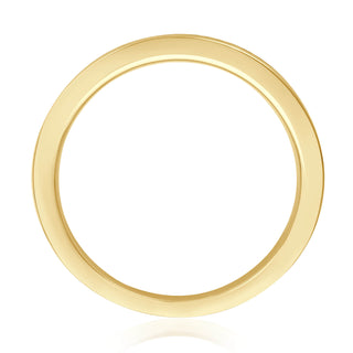 Vorsteckring My Candid mit Diamanten im Princess Cut in Gelbgold – Seitenansicht