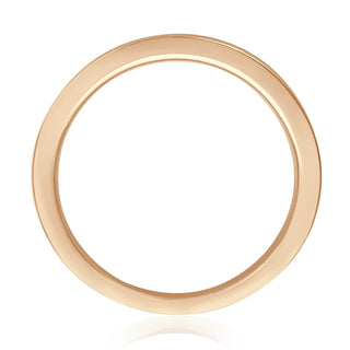 Vorsteckring My Candid mit Diamanten im Princess Cut in Roségold – Seitenansicht