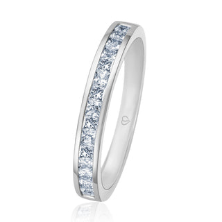Vorsteckring My Candid mit Diamanten im Princess Cut in Weißgold