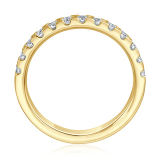 Vorsteckring My Little Empress mit Brillanten in Gelbgold, ca. 0,65 ct – Seitenansicht