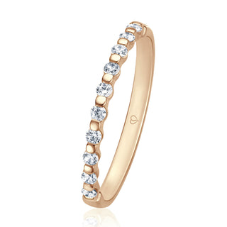 Vorsteckring My Pretty mit Diamanten in Roségold