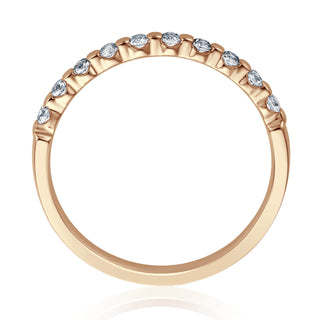 Vorsteckring My Pretty mit Diamanten in Roségold – Seitenansicht