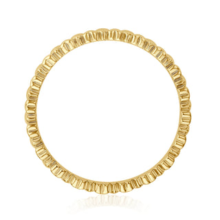 Vorsteckring My Serenity mit Herzen in Gelbgold – Seitenansicht