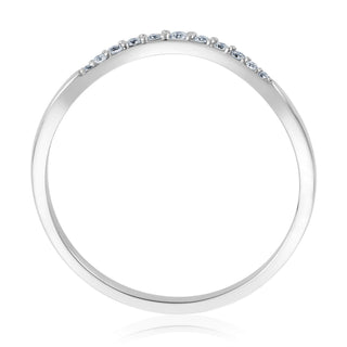 Vorsteckring My Sweetheart mit Brillanten in Weißgold – Seitenansicht