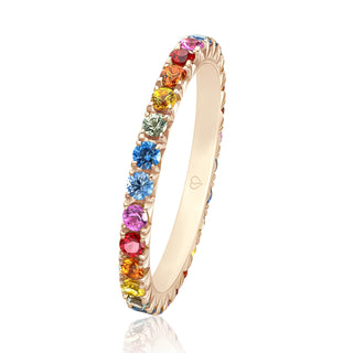 Vorsteckring Your Passion Color mit Saphiren in Ambridge Gold