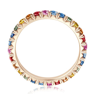 Vorsteckring Your Passion Color mit Saphiren in Ambridge Gold – Seitenansicht