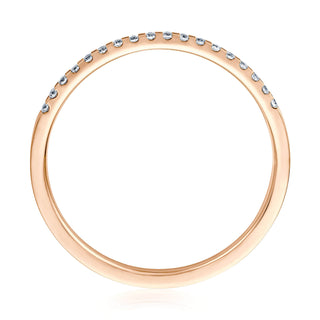 Vorsteckring Your Clarity mit Brillanten in Rotgold – Seitenansicht